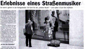 Erlebnisse eines Straßenmusiker