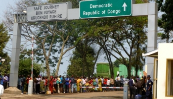 Grenzübergang Ruanda-Kongo