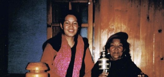tibetische Familie in Ladakh Kaschmir